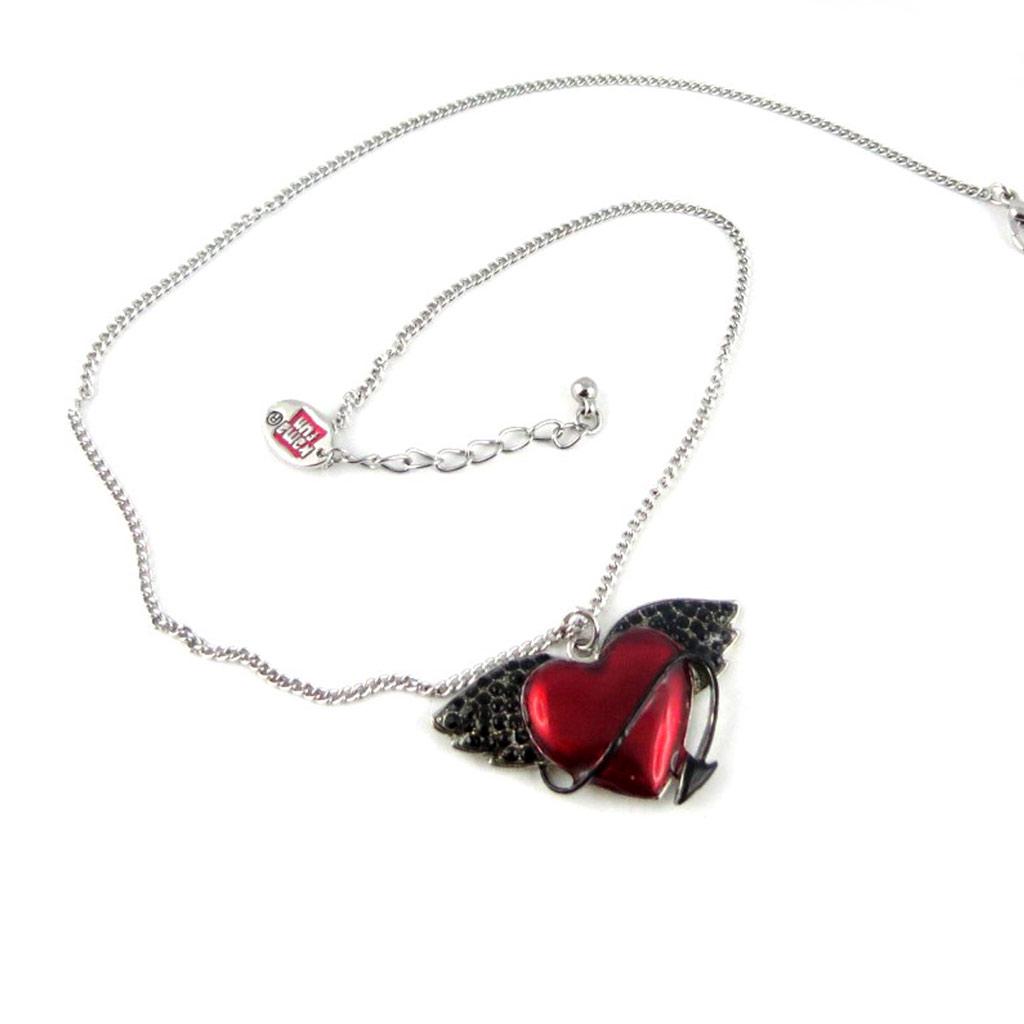 Les Trésors De Lily [L1339] - Collier créateur 'Coeur de Diablesse' rouge