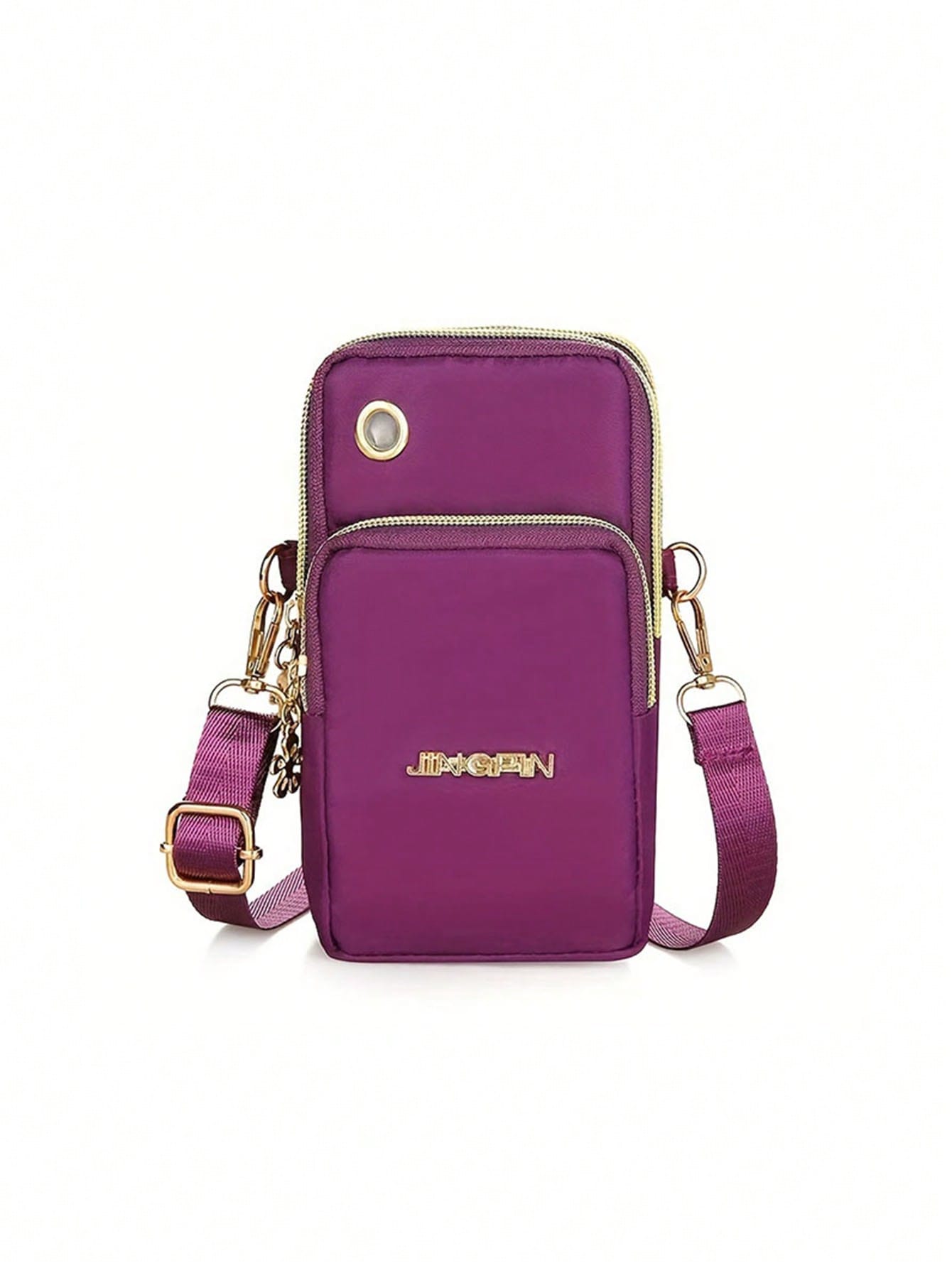 

Маленькая сумка с несколькими карманами для женщин, модный кошелек на молнии для телефона, женский повседневный клатч, сумка через плечо для женщин, сумка на плечо для телефона с несколькими молниями и металлическим декором