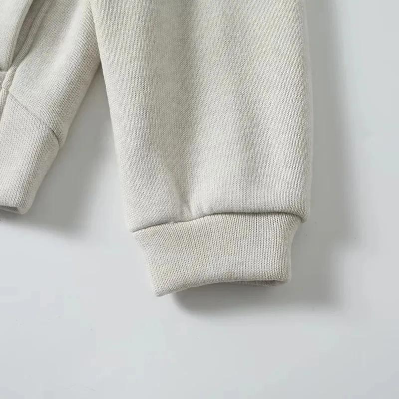 Locker geschnittene Strickjacke aus Lammvelours mit Stehkragen Sportbekleidung für Herren Outdoor Warm Herbst Winter Oberbekleidung