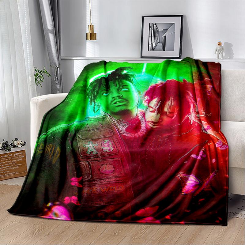 3D Print Juice WRLD 999 Legend Rapper Album Blanket,Soft Throw Blanket for Home Bedroom Bed Sofa Travel Picnic Cover Kid Gift