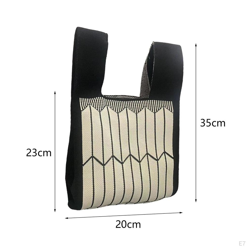 Gestrickte Tragetasche für Damen Schulter Hobo Clutch Reise Häkeltaschen Leichtgewicht Party