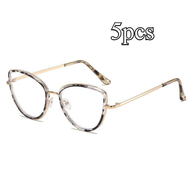 New Fashion Cat Eye Women Anti Blue Light Eyeglass Imported High Quality Brand Anti Radiation Eyeglasses/Replaceable Len