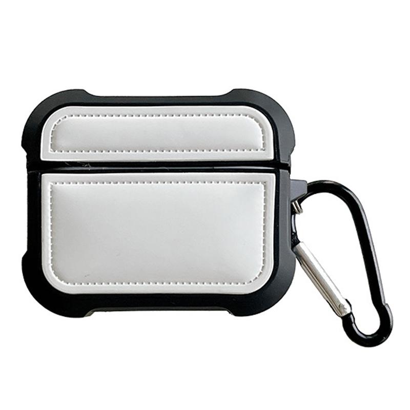 For AirPods Pro 2/Pro Down Jacket Design TPU Cover Wireless Earphone Protective Case with Anti-lost Buckle