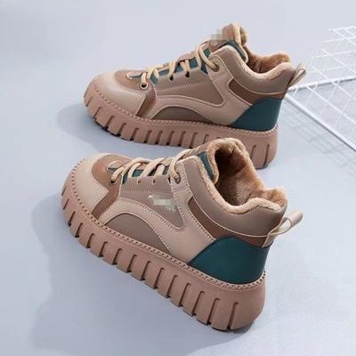 Nouvelles Bottes en Polaire et Coton Épaissi, Bottes Polyvalentes, Chaussures Montantes en Coton pour Femmes