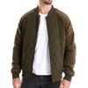 Men’s Fleece Lined Quilted Raglan Sleeve Casual Jacket