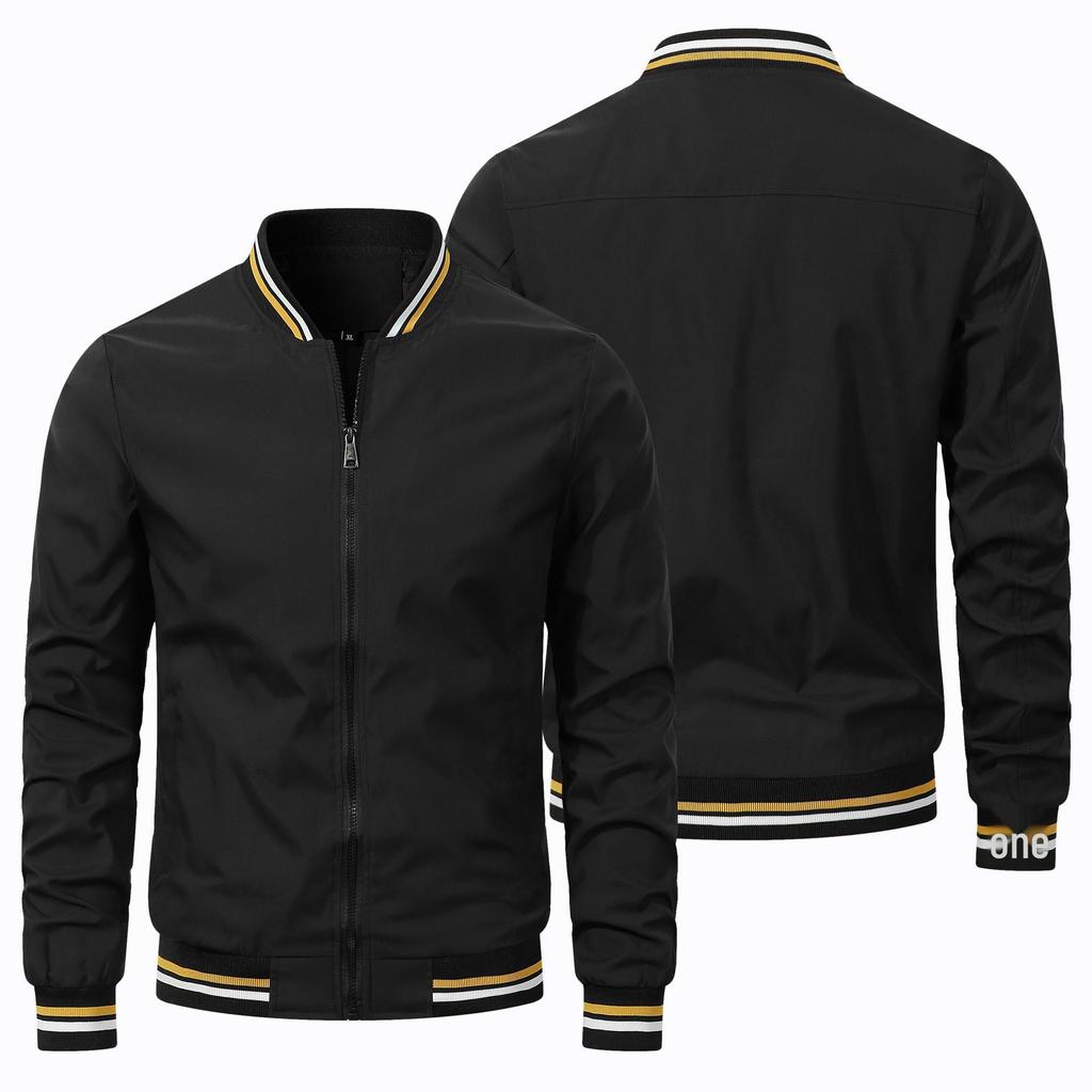 Men's Spring 2025 Lightweight Motorcycle Baseball Jacket with Car Logo