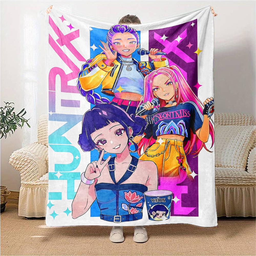 Vibrant Fashion Icons Blanket Soft Throw Blanket For Home Bedroom Bed Sofa Travel Office Solid Christmas Blanket