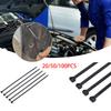 20/50/100Pcs Nylon Cable Tie Buckle Universal 200*4.8mm Heavy Duty Nylon Zip Ties Reusable Practical Fastening Rings