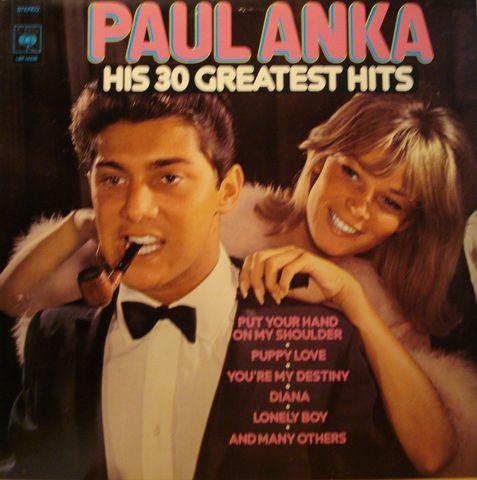 LP Record PAUL ANKA His 30 Greatest Hits LSP14236 CBS 1975 Netherland Pop Used