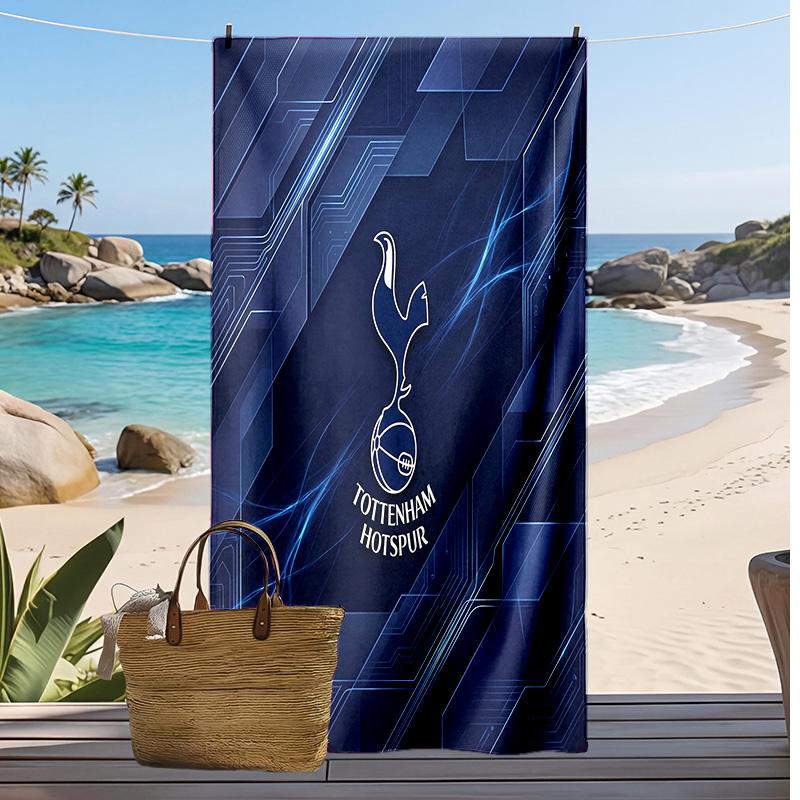 Tottenham Hotspur Printed Beach Towel Quick Dry Soft TowelPortable Large Rectangular Beach Blanket for Travel Swimming Pool