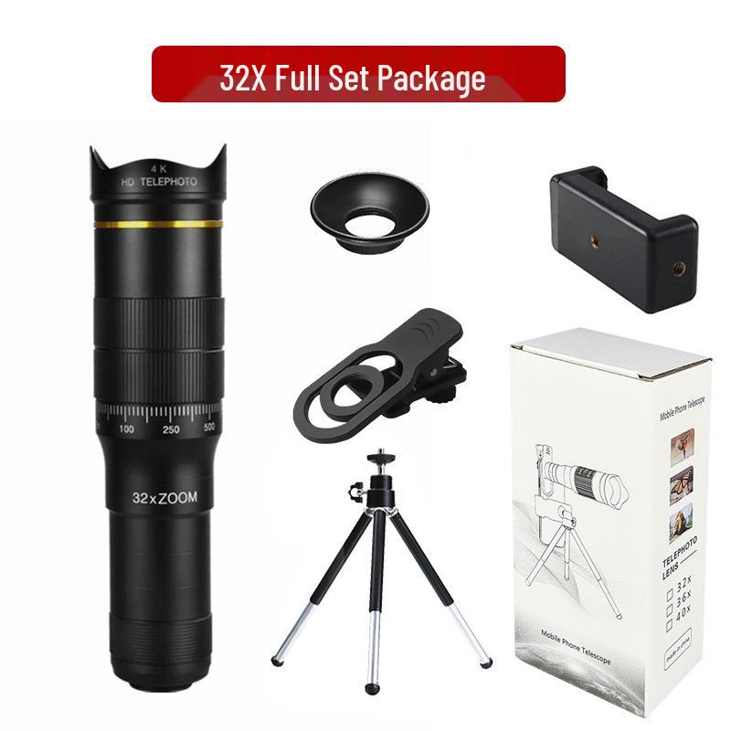 32x Telephoto Lens: High-Magnification Portable HD Telescope for Mobile Photography
