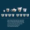 Chaxun Unglazed Mutton Fat Jade Porcelain Kung Fu Tea Set