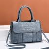 Handbag Women's Large Capacity Women's Bag  New Fashi Atmosphere Ste Grain Slant Mother's Bag