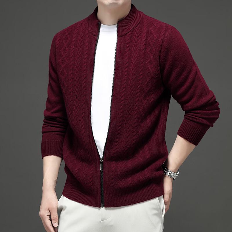 Firstview Men's Thickened Pure Wool Cardigan