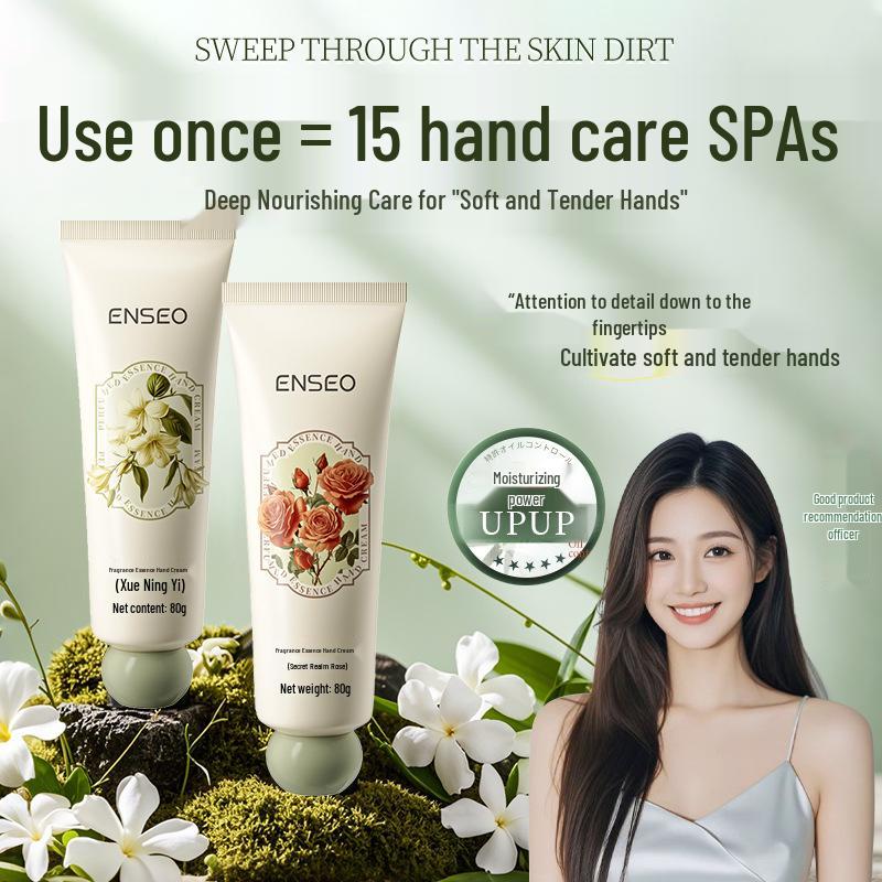 ENSEO Fragrance Essence Hand Cream 80g: Moisturizing & Hydrating Anti-Cracking for Autumn/Winter