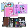 145-Piece Double-Layer Aluminum Box Paint Brush Set for Children's Art and Watercolor Painting Supplies