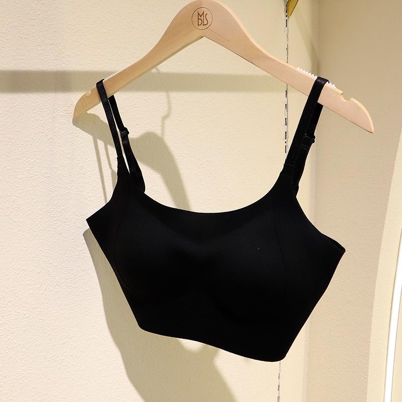 

Осенне-зимний начесанный комбинезон с подтягиванием: U-образный бретель с фиксированной конструкцией чашек. Large чёрный