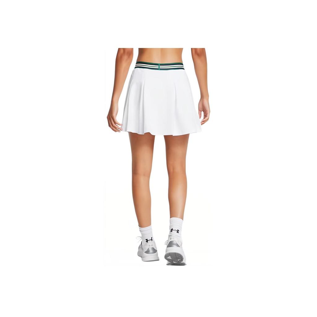 Under Armour Storm FW24 Premier Series Pleated Comfortable Waterproof Breathable Casual Skirt Women Skirts Moat-Green White-Quartz 1388701-100