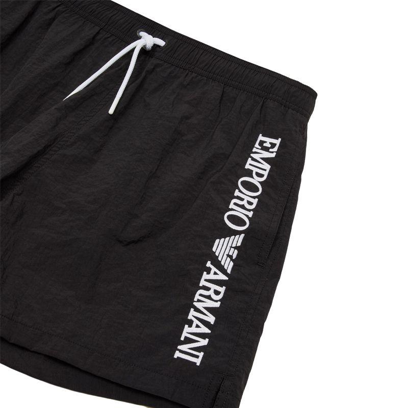 EMPORIO ARMANI Swim Shorts With Vertical Logo Embroidery EM000583-AF12330-UC001