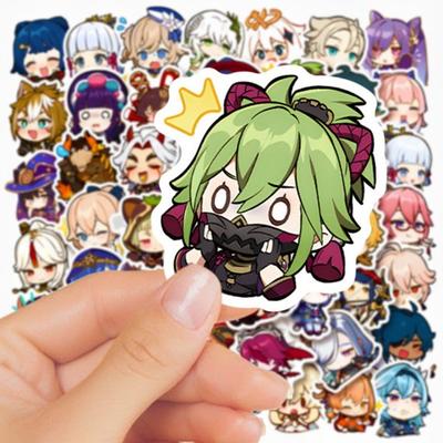 50Pcs Cartoon Sticker Q Cup Characters Waterproof Laptop Phone Case Version Diy Water Sticker Stationery Supplies