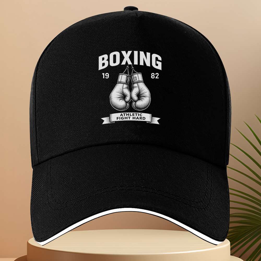 Boxing Gloves 1982 Athletic Fight Hard Baseball Cap Polyester Adjustable Unisex Casual Hat