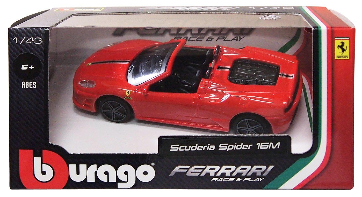 

Burago Ferrari Scuderia Spider 16M Red Finished Product 1/43 красный