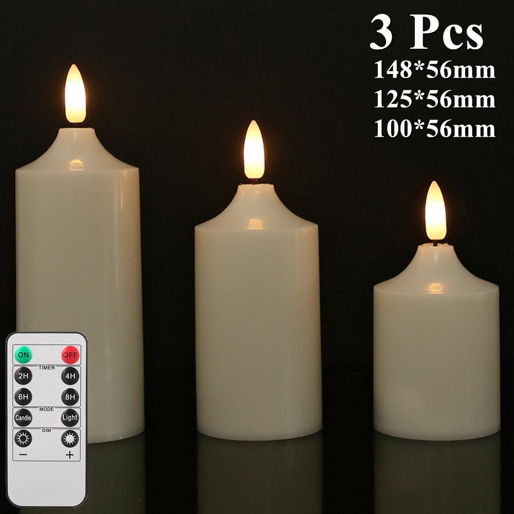 3/6/12Pcs Flameless LED Candles Tea Light Creative Lamp Battery Powered Home Wedding Birthday Party Decoration Lighting Dropship