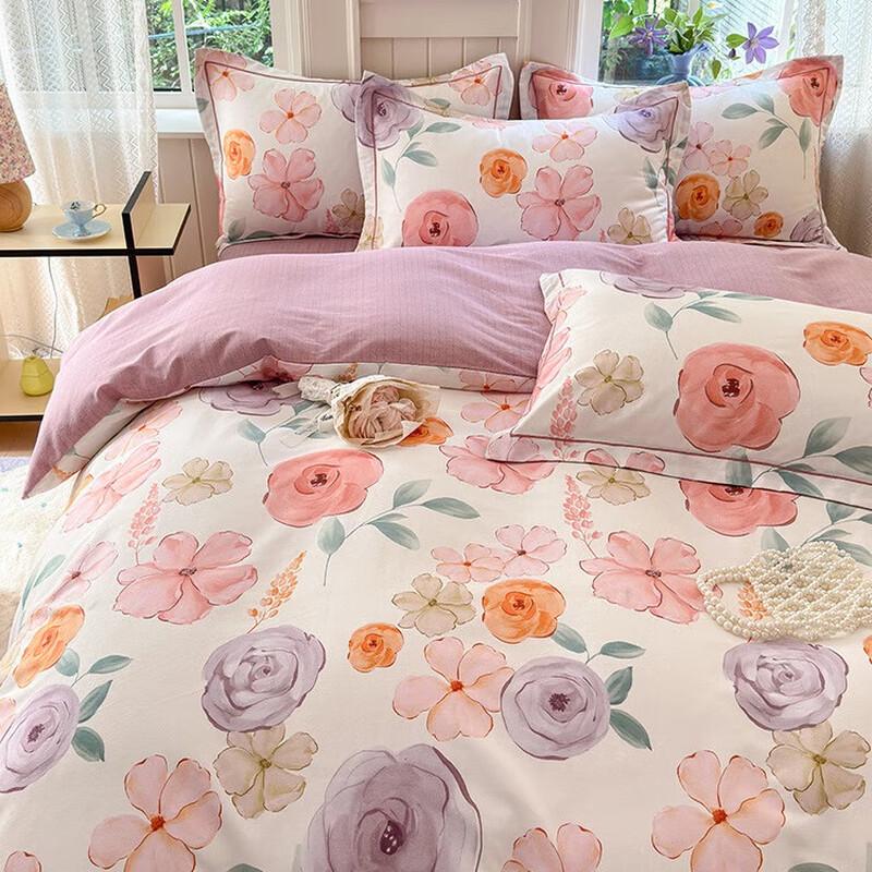 Lilang Thickened Warm 4-Piece Bedding Set