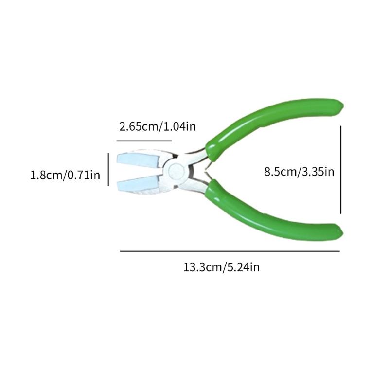 Nylon Jaw Pliers for Jewelry Making Flat Nose Pliers Chain Nose Pliers Handmade Jewelry Repair for DIY Enthusiasts