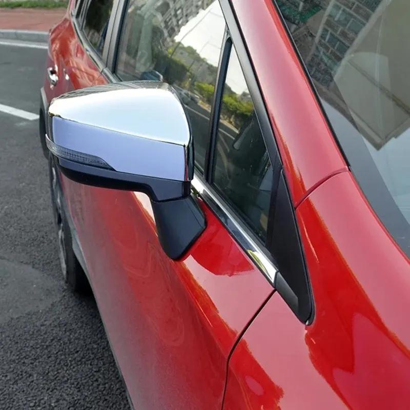 For Subaru Forester Crosstrek XV 2017 2018     Door Side Wing Rearview Mirror Cover Trim Exterior Accessories