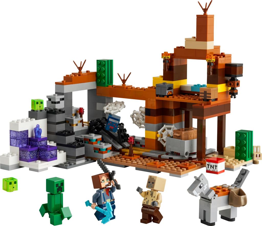 LEGO Minecraft Abandoned Mine Set Toy - Birthday Present - Building Blocks - Boys and Girls - Ages 8, 9, 10 - Elementary School Students - Minecraft -