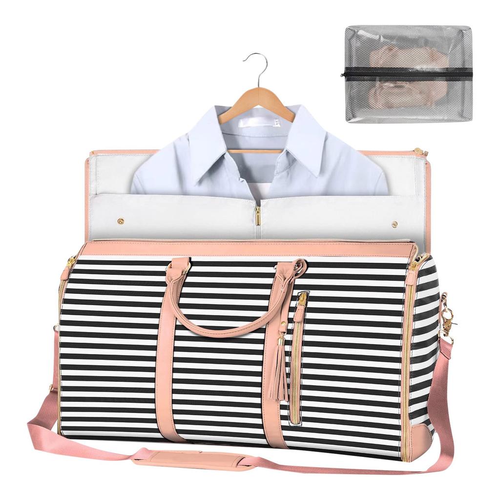 Women's Folding Suit Travel Bag Multifunctional Storage Bag Large Capacity Large PU Portable Luggage Bag
