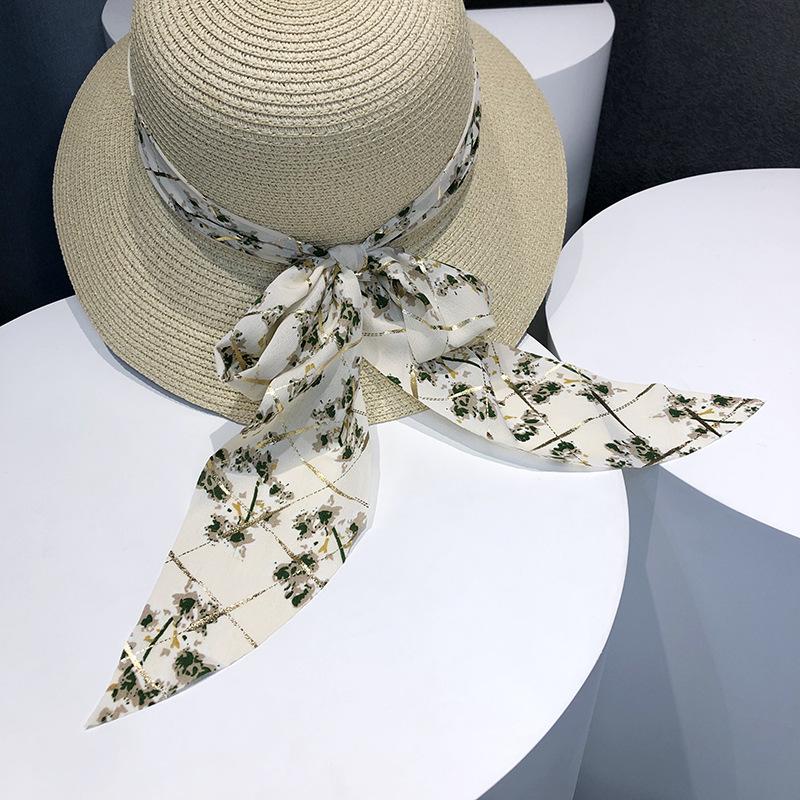 Chic Women's Summer Sun Hat with Bowknot - Breathable, Lightweight Straw Bucket Hat for Beach & Seaside Outings