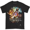 Pánské tričko Jimi Hendrix Hendrix Angel Slim Fit Pánské Dámské Trička Top Černá