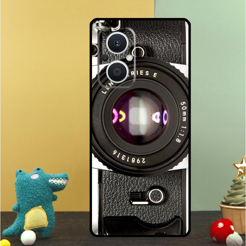 Retro Nostalgia Camera Case For OPPO Reno 15 Pro 15F 10 11 12 13 13F 14 14F 8 7 Lite 8T OPPO Find X9 X8 X6 Pro Cover