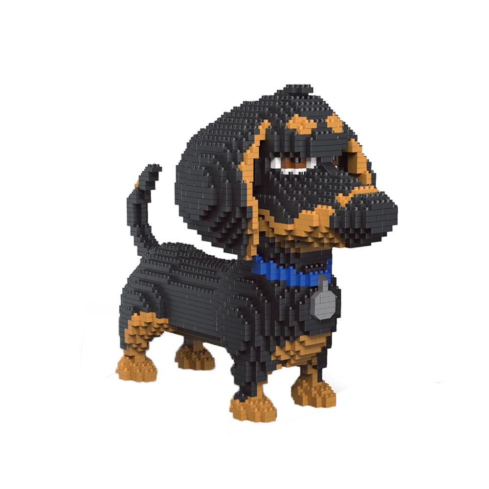 Dalmatian and Dachshund Set 3D Micro Mini Building Block Toys - Exquisite for Pet Enthusiasts, Home Decor & STEM Learning Toy