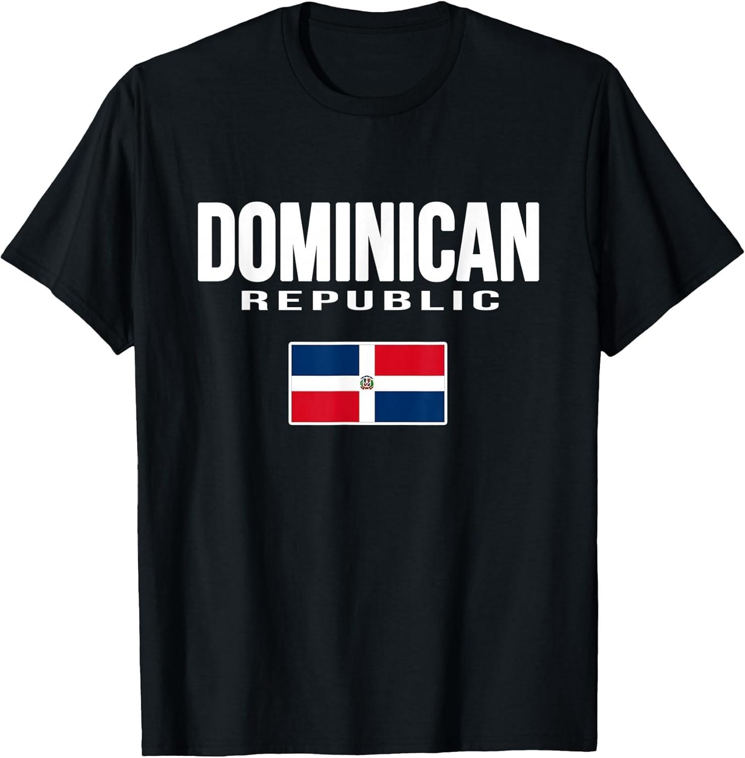 NEW LIMITED! Dominican Republic Flag Republica Dominicana Tee - MADE IN USA XXXL