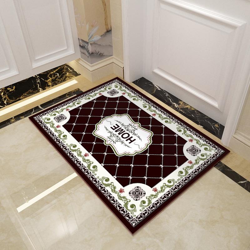 Home Floor Mat European Style Luxury Bathroom Non Slip Floor Mat Door Mat Bathroom Absorbent Floor Mat
