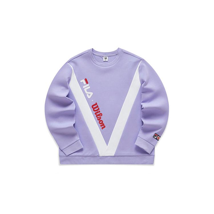 

New FILA x Wilson Sweatshirt Unisex Perilla Purple A11W043221F-VT M