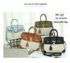 Borsa a tracolla da donna in tela platino e pelle patchwork