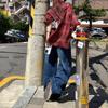 Mens Loose Fit High-Waisted Denim Jeans Streetwear Style Wide Leg Straight Cut Cotton Blend Comfortable Casual Pants