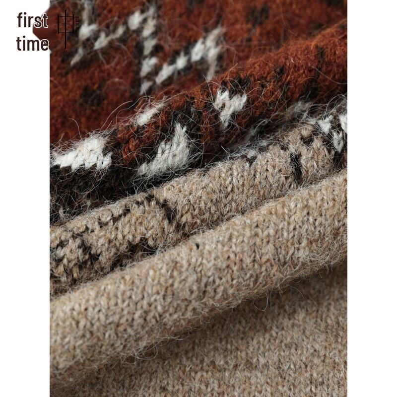 Chushen Autumn/Winter Fair Isle Knit Sweater for Women