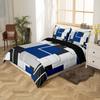 Homewish Modern Geometric Duvet Cover Set, Aesthetic Square Plaid Bedding, Abstract Minimalist Quilt Cover Set