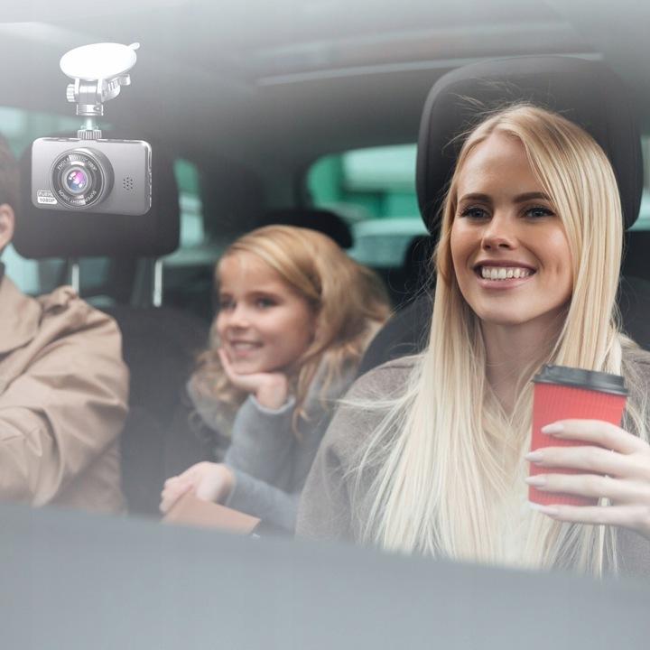 Wideorejestrator Samochodowy + Kamera Cofania Z Wyświetlaczem Dash Cam Hdr