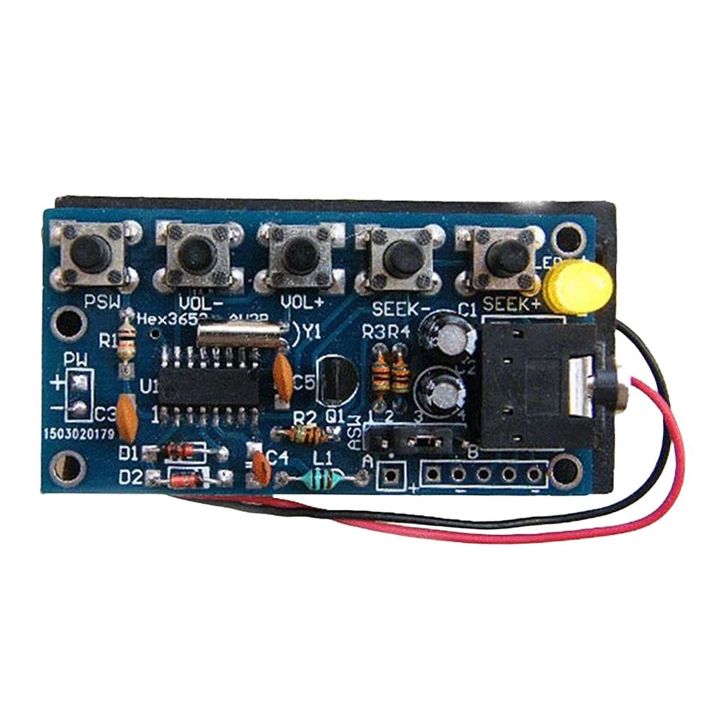 Wireless Stereo FM Radio Receiver Module PCB FM DIY Electronic Kits 76MHz-108MHz Wireless FM Radio Kit