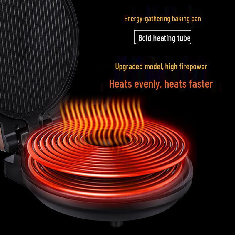 Large Electric Griddle with Dual-Sided Heating and Deepened Design for Crepes, Pancakes, and Cakes