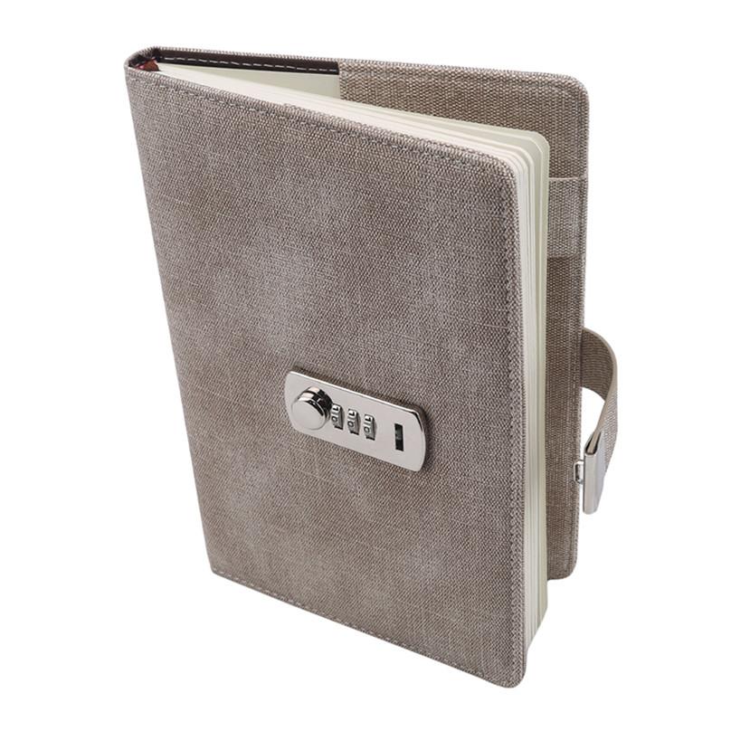 Fashion Creative Password Lock Notebook Code Book Office Supplies