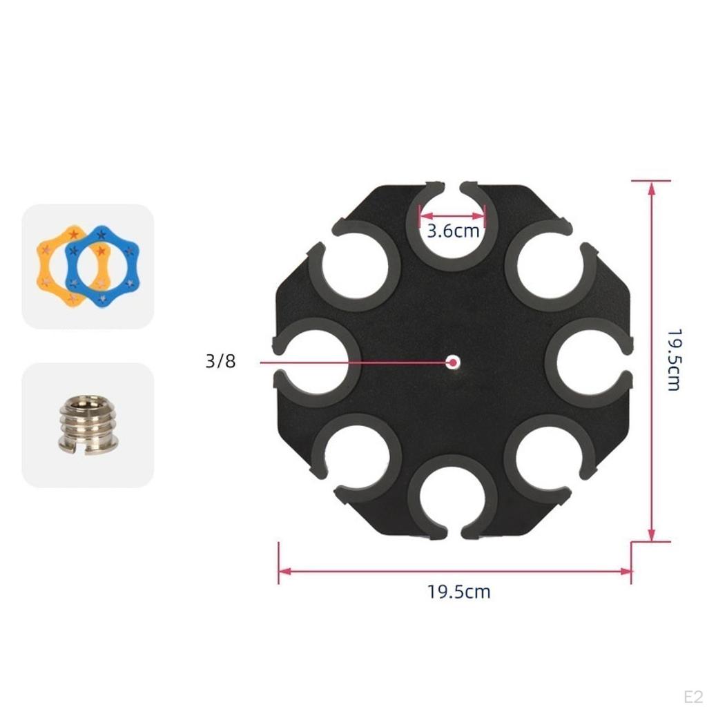 Multiple Holder Multi Mic Display for Music Stand Dynamic Organizer Tray Studio
