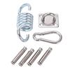 Suspension Bracket Hammock Mount with Square Door Buckle Spring Steel Expansion Screw Carabiner
