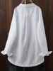 Camicia Casual Asimmetrica da Donna Taglie Forti